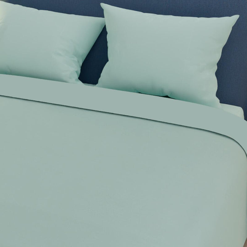 Juego De Sabanas Elegant Verde Menta Para Cama King 200 X 200 Cm Fondo Entero