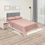 Juego De Sabanas Cotton Sense Palo De Rosa Para Cama Doble 140 X 190 Cm Fondo Entero