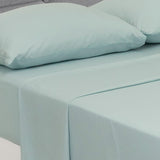 Juego de Sabanas Cotton Sense Verde Menta para Cama Doble 140 X 190 Cm Fondo Entero - Sabanas | Bylmo