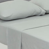 Juego de Sabanas Cotton Sense Gris Claro para Cama Queen 160 X 190 Cm Fondo Entero - Sabanas | Bylmo