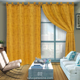 Cortina Yacar Dorado 265x215cm Horizontal Botón - Cortinas y Persianas | Bylmo