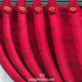 Cortina Yacar Vinotinto 265x215cm Horizontal Botón - Cortinas y Persianas | Bylmo