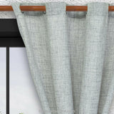 Cortina Arpillera Ancestral Gris 270x220cm Horizontal Argolla - Cortinas y Persianas | Bylmo