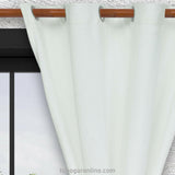 Cortina Arpillera Ancestral Blanco 270x220cm Horizontal Argolla - Cortinas y Persianas | Bylmo