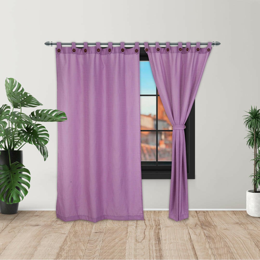 Cortina Ramia Morado 265x215cm Horizontal Botón – Bylmo, image size:1080x1080