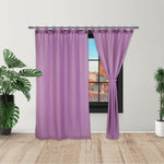 Cortina Ramia Morado 265x215cm Horizontal Botón