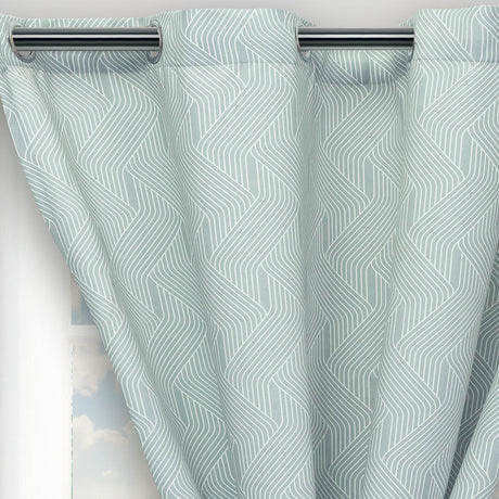 Cortina Blackout Cubista Gris 270x220cm Horizontal Argolla - Cortinas y Persianas | Bylmo