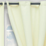 Cortina Blackout Cubista Marfil 270x220cm Horizontal Argolla - Cortinas y Persianas | Bylmo