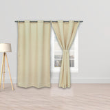 Cortina Blackout Cubista Camel 270x220cm Horizontal Argolla - Cortinas y Persianas | Bylmo