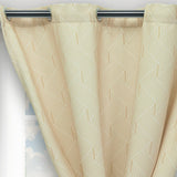 Cortina Blackout Cubista Camel 270x220cm Horizontal Argolla - Cortinas y Persianas | Bylmo