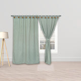 Cortina Blackout Cubista Verde Pistacho 270x220cm Horizontal Botón - Cortinas y Persianas | Bylmo