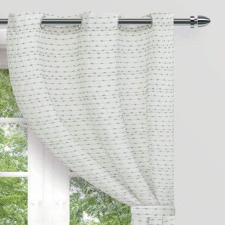 Cortina Macramé Negro 270x220cm Horizontal Argolla - Cortinas y Persianas | Bylmo