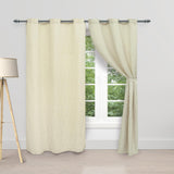 Cortina Acacia Amarillo 270x220cm Horizontal Argolla - Cortinas y Persianas | Bylmo