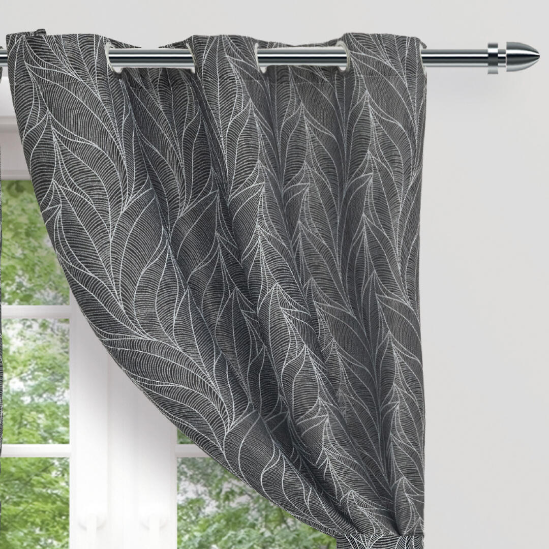 Cortina Acacia Negra 270x220cm Horizontal Argolla - Cortinas y Persianas | Bylmo