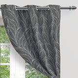 Cortina Acacia Negra 270x220cm Horizontal Argolla - Cortinas y Persianas | Bylmo