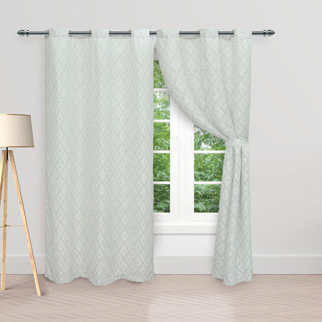 Cortina Fique Negra 270x220cm Horizontal Argolla - Cortinas y Persianas | Bylmo