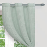 Cortina Yute Verde 270x220cm Horizontal Argolla - Cortinas y Persianas | Bylmo