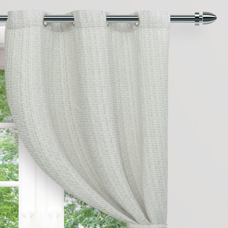 Cortina Yute Gris Claro 270x220cm Horizontal Argolla - Cortinas y Persianas | Bylmo