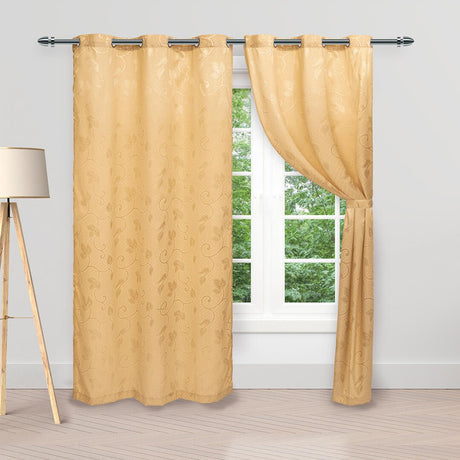 Cortina Pergamino Camel 270x220cm Horizontal Argolla - Cortinas y Persianas | Bylmo