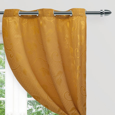 Cortina Pergamino Dorado 270x220cm Horizontal Argolla - Cortinas y Persianas | Bylmo