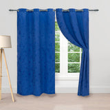 Cortina Pergamino Azul 270x220cm Horizontal Argolla - Cortinas y Persianas | Bylmo