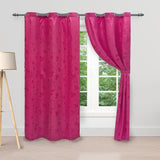 Cortina Pergamino Fucsia 270x220cm Horizontal Argolla - Cortinas y Persianas | Bylmo