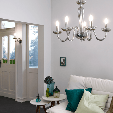 Lámpara de Pared Clásico Gris 1 Luz LED Ajustable 23x12x28cm - Iluminacion | Bylmo