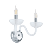 Lámpara de Pared Clásico Gris ACERO 20x32x28cm Diseño Clásico LED - Iluminacion | Bylmo