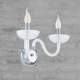 Lámpara de Pared Clásico Gris ACERO 20x32x28cm Diseño Clásico LED - Iluminacion | Bylmo