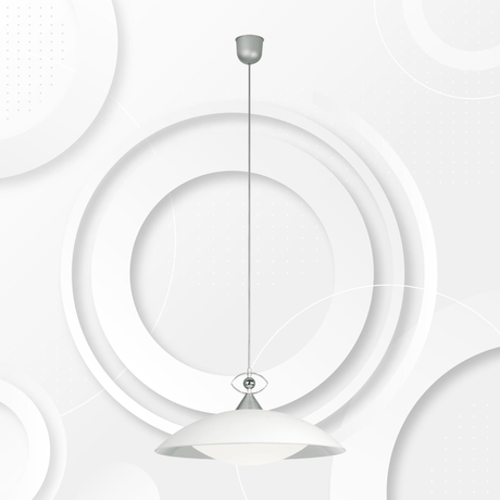 Lámpara Colgante Contemporáneo 45x45x110cm Gris Aluminio Ajustable - Iluminacion | Bylmo