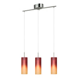 Lámpara Colgante Contemporáneo Rojo 1 Foco 10x72x110cm ACERO Ajustable - Iluminacion | Bylmo