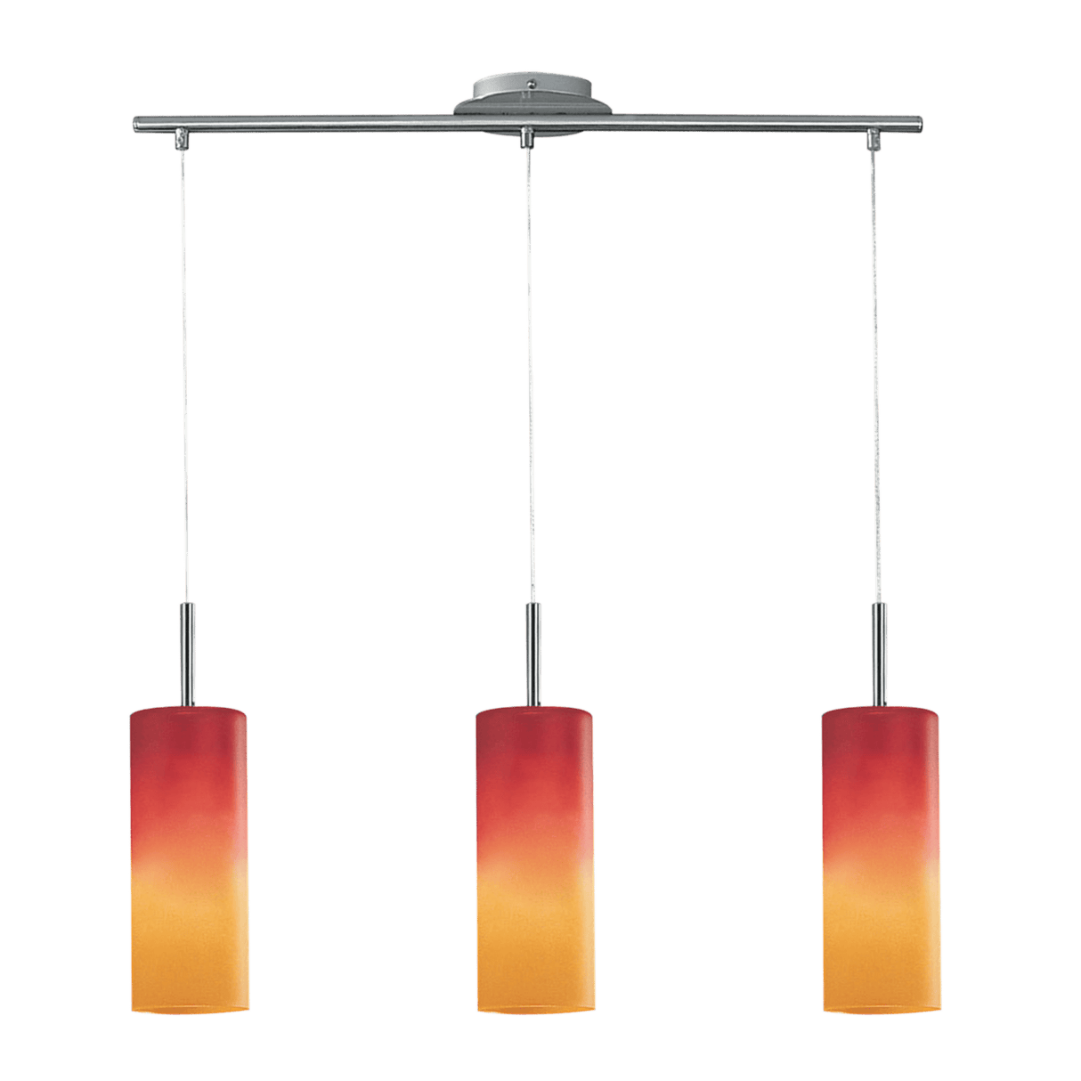 Lámpara Colgante Contemporáneo Rojo 1 Foco 10x72x110cm ACERO Ajustable - Iluminacion | Bylmo