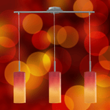 Lámpara Colgante Contemporáneo Rojo 1 Foco 10x72x110cm ACERO Ajustable - Iluminacion | Bylmo