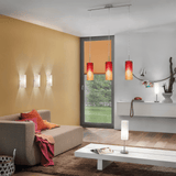 Lámpara Colgante Contemporáneo Rojo 1 Foco 10x72x110cm ACERO Ajustable - Iluminacion | Bylmo