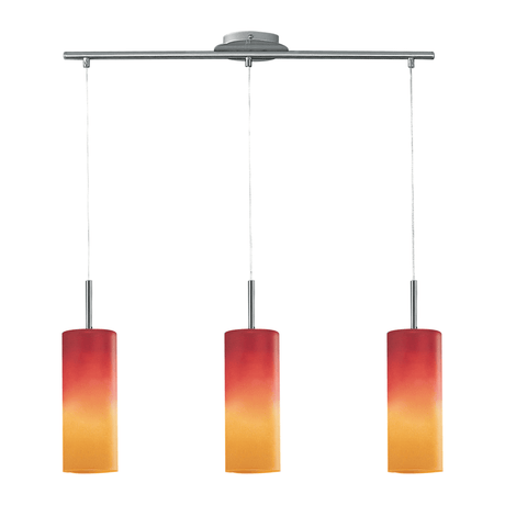 Lámpara Colgante Contemporáneo Rojo 1 Foco 10x72x110cm ACERO Ajustable - Iluminacion | Bylmo