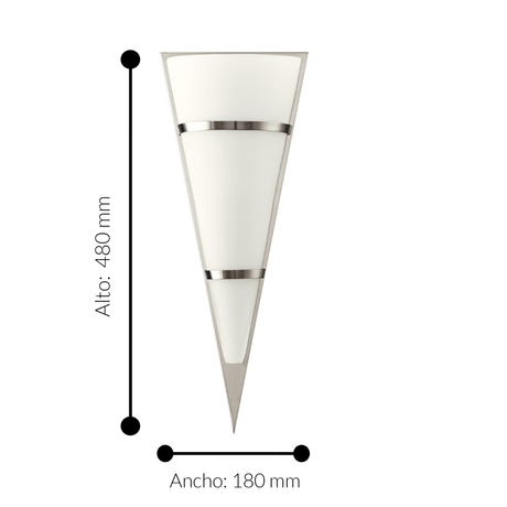 Lámpara de Pared Clásico Gris 1 Luz Ajustable LED 110V - Iluminacion | Bylmo