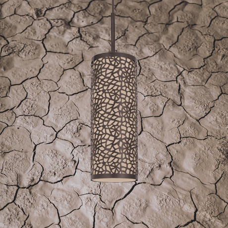 Lámpara Colgante Rústico de Acero 11x11x110cm Café Ajustable - Iluminacion | Bylmo