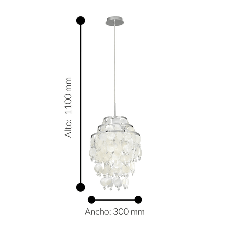 Lámpara Colgante Retro Gris Acero Ajustable 1100 Lúmens - Iluminacion | Bylmo