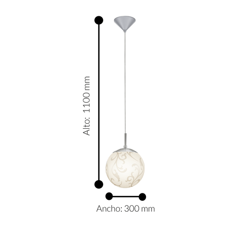 Lámpara Colgante Contemporáneo Gris Acero Ajustable 1.6kg - Iluminacion | Bylmo