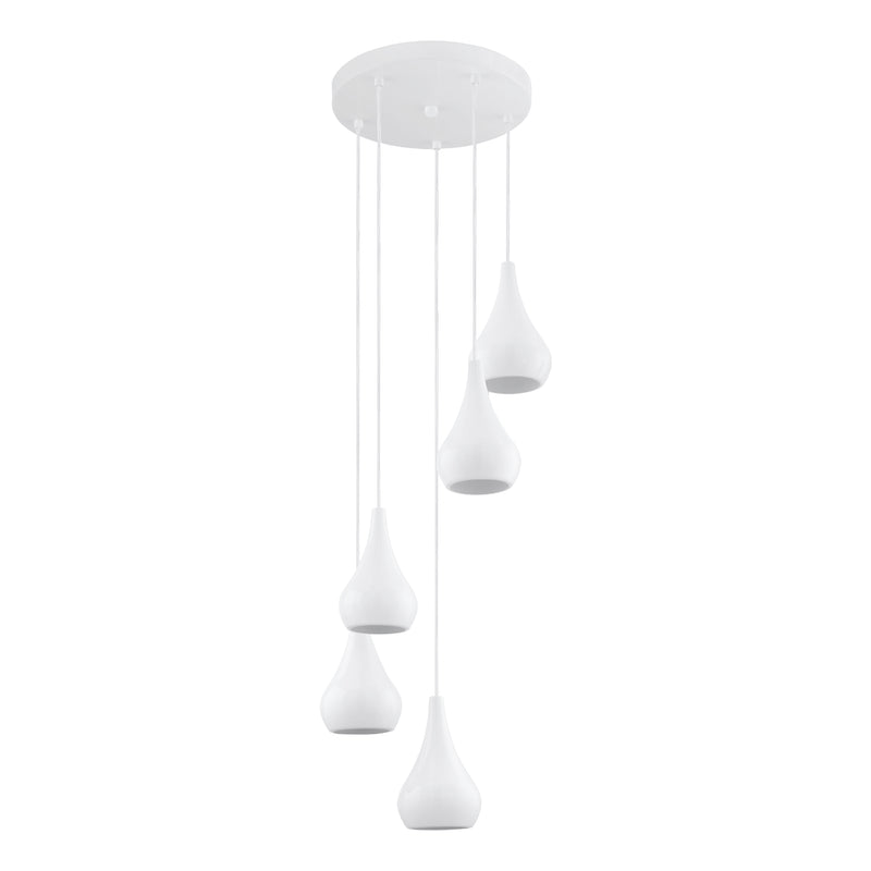 Lámpara Colgante Moderno 35x35x110cm Blanco Ajustable