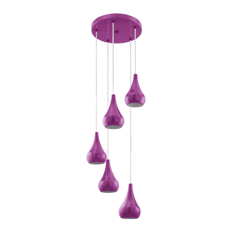 Lámpara Colgante Moderno Morado Cerámica 35x35x110cm 1.8kg - Iluminacion | Bylmo