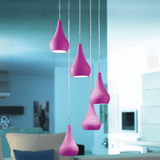 Lámpara Colgante Moderno Morado Cerámica 35x35x110cm 1.8kg - Iluminacion | Bylmo