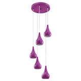 Lámpara Colgante Moderno Morado Cerámica 35x35x110cm 1.8kg - Iluminacion | Bylmo