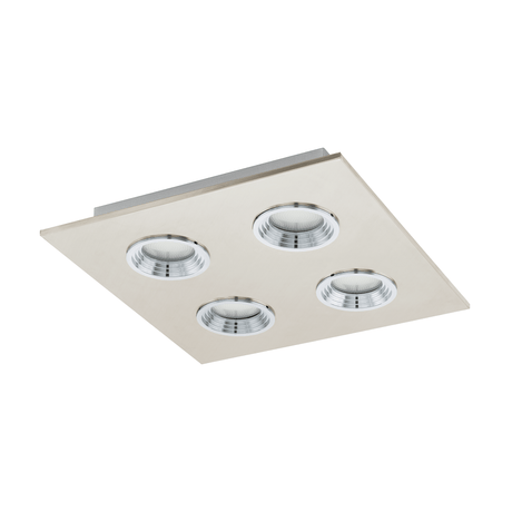 Lámpara de Techo Contemporáneo Gris 4 luces LED 1600 lúmenes - Iluminacion | Bylmo