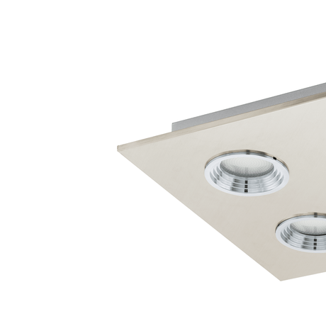 Lámpara de Techo Contemporáneo Gris 4 luces LED 1600 lúmenes - Iluminacion | Bylmo