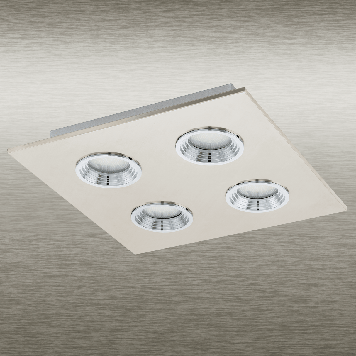 Lámpara de Techo Contemporáneo Gris 4 luces LED 1600 lúmenes - Iluminacion | Bylmo