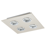 Lámpara de Techo Contemporáneo Gris 4 luces LED 1600 lúmenes - Iluminacion | Bylmo