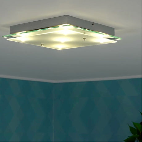 Lámpara de Pared Contemporáneo 38x38 Gris Acero LED 2600 Lumens - Iluminacion | Bylmo
