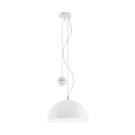Lámpara Colgante Rústico Blanco 1 Luz Ajustable 38x38x110cm - Iluminacion | Bylmo