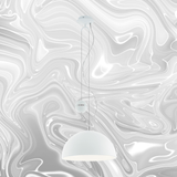 Lámpara Colgante Rústico Blanco 1 Luz Ajustable 38x38x110cm - Iluminacion | Bylmo